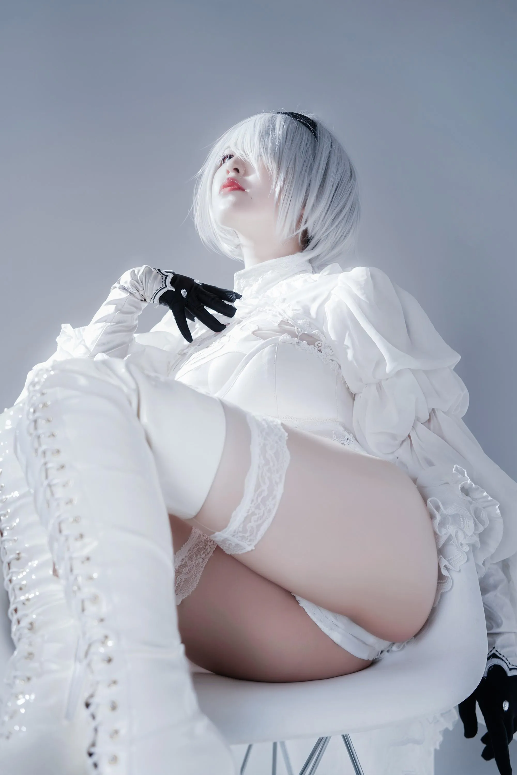 半半子 – NO.55 Automataヨルハ二号B型 白いドレス [51P]插图5
